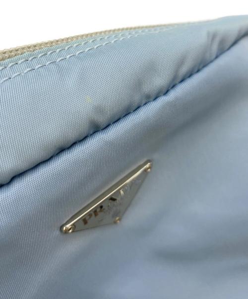 PRADA（プラダ）PRADA (プラダ) ポーチ スカイブルーの古着・服飾アイテム