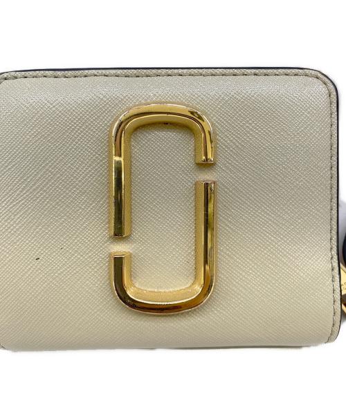 MARC JACOBS（マークジェイコブス）MARC JACOBS (マークジェイコブス) 2つ折り財布 ベージュ×ピンクの古着・服飾アイテム