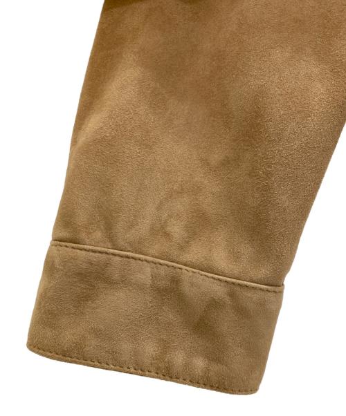 EMMETI（エンメティ）EMMETI (エンメティ) スェードユーティリティジャケット ブラウン サイズ:52の古着・服飾アイテム