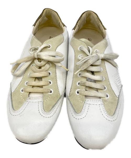 Salvatore Ferragamo（サルヴァトーレ フェラガモ）Salvatore Ferragamo (サルヴァトーレ フェラガモ) ローカットスニーカー ホワイト サイズ:24.5の古着・服飾アイテム