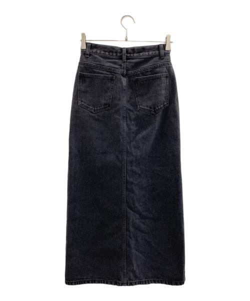 emmi atelier（エミアトリエ）emmi atelier (エミアトリエ) ブラックデニムスカート ブラックの古着・服飾アイテム