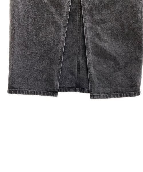 emmi atelier（エミアトリエ）emmi atelier (エミアトリエ) ブラックデニムスカート ブラックの古着・服飾アイテム