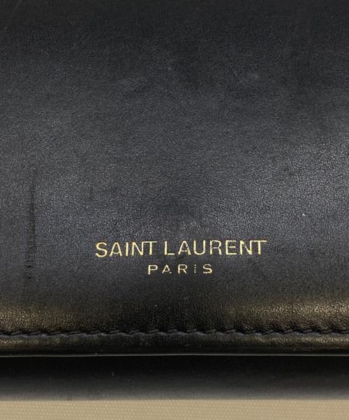 Saint Laurent Paris（サンローランパリ）Saint Laurent Paris (サンローランパリ) フラップロングウォレット ブラックの古着・服飾アイテム