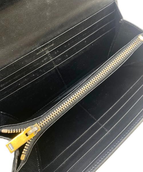 Saint Laurent Paris（サンローランパリ）Saint Laurent Paris (サンローランパリ) フラップロングウォレット ブラックの古着・服飾アイテム