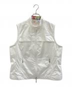 LEONARD SPORTレオナール スポーツ）の古着「ナイロンジップベスト」｜ホワイト