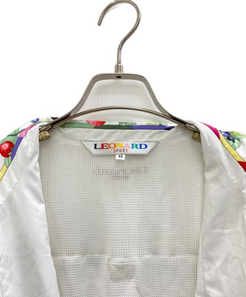 LEONARD SPORT（レオナール スポーツ）LEONARD SPORT (レオナール スポーツ) ナイロンジップベスト ホワイト サイズ:XLの古着・服飾アイテム