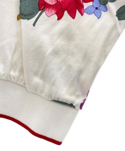 LEONARD SPORT（レオナール スポーツ）LEONARD SPORT (レオナール スポーツ) ポロシャツ ホワイト×ピンク サイズ:XLの古着・服飾アイテム