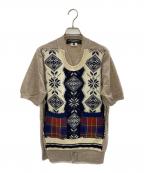 COMME des GARCONS HOMME PLUSコムデギャルソンオムプリュス）の古着「薄手ニット」｜ベージュ