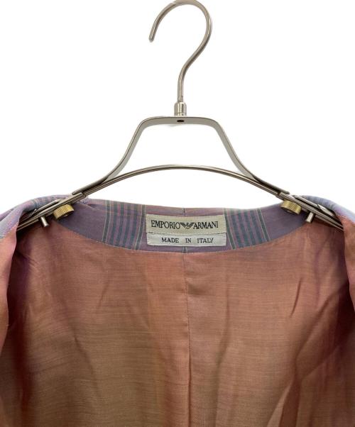 EMPORIO ARMANI（エンポリオ アルマーニ）EMPORIO ARMANI (エンポリオ アルマーニ) スモーキングジャケット パープル サイズ:Lの古着・服飾アイテム