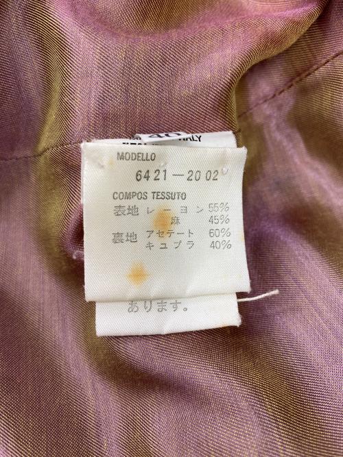 EMPORIO ARMANI（エンポリオ アルマーニ）EMPORIO ARMANI (エンポリオ アルマーニ) スモーキングジャケット パープル サイズ:Lの古着・服飾アイテム