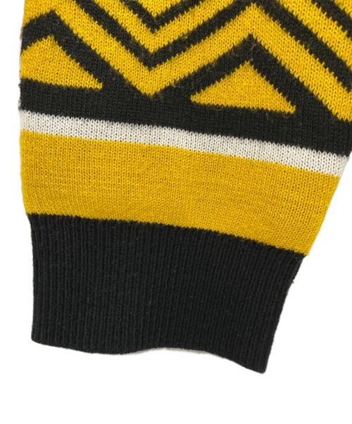 BOSTON BRUINS（ボストン・ブルーインズ）BOSTON BRUINS (ボストン・ブルーインズ) 厚手ニット ブラック×イエロー サイズ:XXLの古着・服飾アイテム