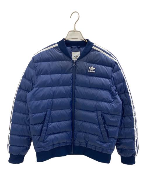 adidas（アディダス）adidas (アディダス) ダウンジャケット ブルー サイズ:Mの古着・服飾アイテム