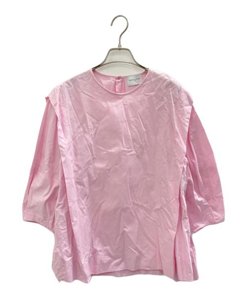 UNITED ARROWS（ユナイテッドアローズ）UNITED ARROWS (ユナイテッドアローズ) タックパフスリーブブラウス ピンク サイズ:表記なしの古着・服飾アイテム
