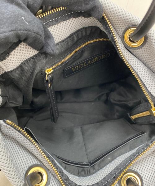 VIOLAd'ORO（ヴィオラドーロ）VIOLAd'ORO (ヴィオラドーロ) 2WAYバッグ グレーの古着・服飾アイテム