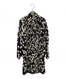 DIANE VON FURSTENBERG（ダイアンフォンファステンバーグ）の古着「長袖ブラウス」｜ホワイト×ブラック