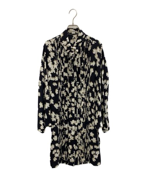 DIANE VON FURSTENBERG（ダイアンフォンファステンバーグ）DIANE VON FURSTENBERG (ダイアンフォンファステンバーグ) 長袖ブラウス ホワイト×ブラック サイズ:Mの古着・服飾アイテム