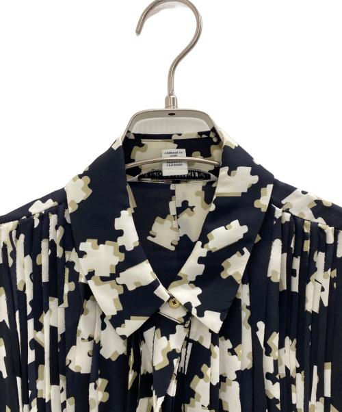 DIANE VON FURSTENBERG（ダイアンフォンファステンバーグ）DIANE VON FURSTENBERG (ダイアンフォンファステンバーグ) 長袖ブラウス ホワイト×ブラック サイズ:Mの古着・服飾アイテム