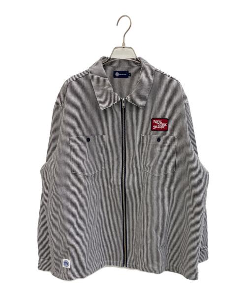 NEWYORK BURST（ニューヨークバースト）NEWYORK BURST (ニューヨークバースト) ジャケット ホワイト×ブルー サイズ:XLの古着・服飾アイテム