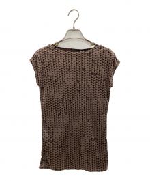 FENDI（フェンディ）の古着「ノースリーブカットソー」｜ブラウン