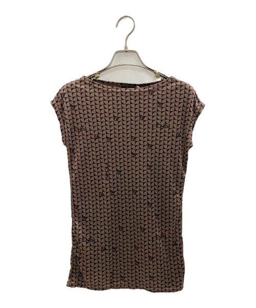 FENDI（フェンディ）FENDI (フェンディ) ノースリーブカットソー ブラウン サイズ:40 未使用品の古着・服飾アイテム