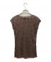 FENDI (フェンディ) ノースリーブカットソー ブラウン サイズ:40 未使用品：5000円