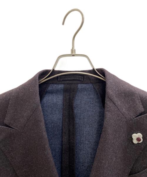LARDINI（ラルディーニ）LARDINI (ラルディーニ) 【Loro Piana】ダブルブレストジャケット ブラウン サイズ:46の古着・服飾アイテム
