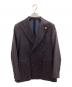 LARDINI（ラルディーニ）の古着「【Loro Piana】ダブルブレストジャケット」｜ブラウン