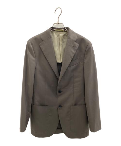 CARUSO（カルーゾ）CARUSO (カルーゾ) テーラードジャケット ブラウン サイズ:44/7Rの古着・服飾アイテム
