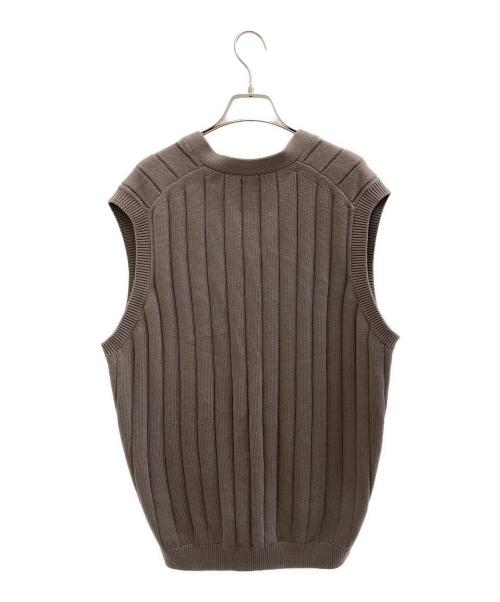 STEVEN ALAN（スティーブンアラン）STEVEN ALAN (スティーブンアラン) SUP COTTON KNIT VEST -LOOSE/ベスト ベージュ サイズ:Mの古着・服飾アイテム