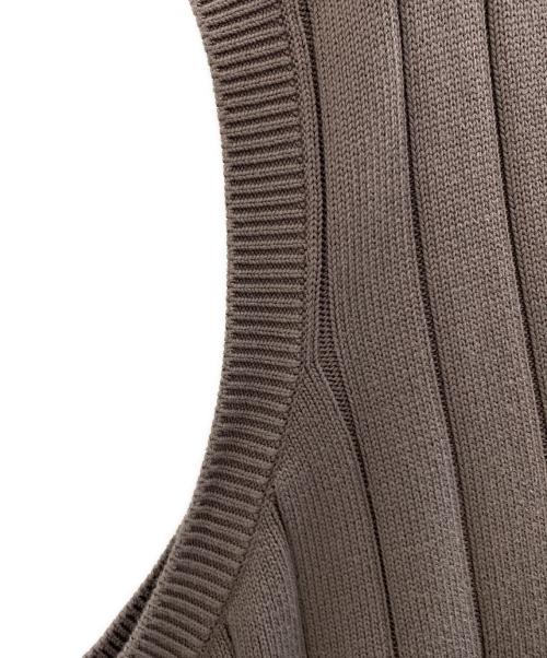STEVEN ALAN（スティーブンアラン）STEVEN ALAN (スティーブンアラン) SUP COTTON KNIT VEST -LOOSE/ベスト ベージュ サイズ:Mの古着・服飾アイテム