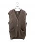 STEVEN ALAN（スティーブンアラン）の古着「SUP COTTON KNIT VEST -LOOSE/ベスト」｜ベージュ