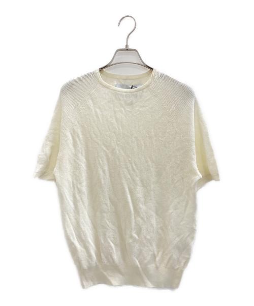 walenode（ウェルノード）walenode (ウェルノード) 半袖ニット アイボリーの古着・服飾アイテム