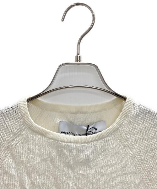 walenode（ウェルノード）walenode (ウェルノード) 半袖ニット アイボリーの古着・服飾アイテム