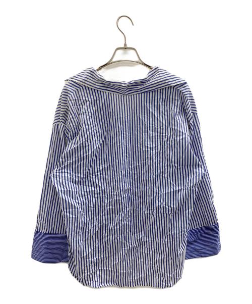 SECULAR（セキュラー）SECULAR (セキュラー) 長袖シャツ ホワイト×ブルー サイズ:Sの古着・服飾アイテム