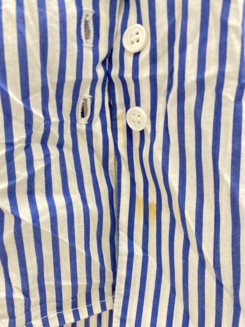 SECULAR（セキュラー）SECULAR (セキュラー) 長袖シャツ ホワイト×ブルー サイズ:Sの古着・服飾アイテム