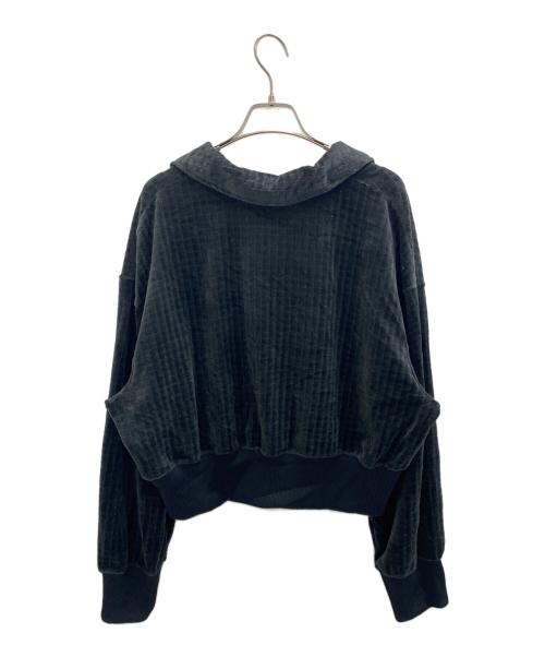 NIKE（ナイキ）NIKE (ナイキ) ベロアポロシャツ ブラック サイズ:XLの古着・服飾アイテム