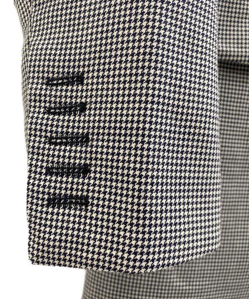 INSCRIRE（アンスクリア）INSCRIRE (アンスクリア) テーラードジャケット ブラック×グレー サイズ:38の古着・服飾アイテム