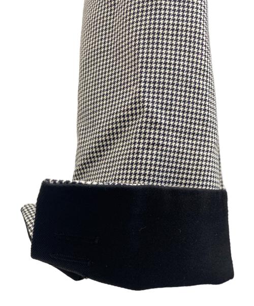 INSCRIRE（アンスクリア）INSCRIRE (アンスクリア) テーラードジャケット ブラック×グレー サイズ:38の古着・服飾アイテム