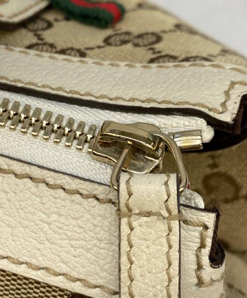 GUCCI（グッチ）GUCCI (グッチ) プリンシー ホワイト×ベージュの古着・服飾アイテム