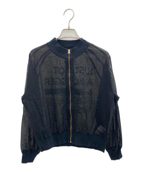 JUDDY CORN（ジュディーコーン）JUDDY CORN (ジュディーコーン) シアージップブルゾン ブラック サイズ:Freeの古着・服飾アイテム