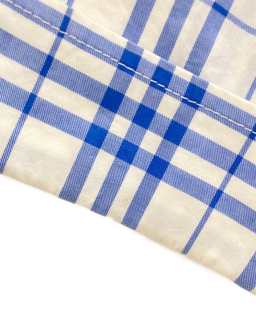 BURBERRY BLUE LABEL（バーバリー ブルー レーベル）BURBERRY BLUE LABEL (バーバリー ブルー レーベル) 半袖ワンピース ホワイト×ブルー サイズ:Mの古着・服飾アイテム