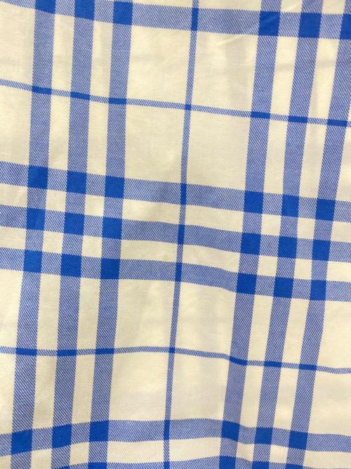 BURBERRY BLUE LABEL（バーバリー ブルー レーベル）BURBERRY BLUE LABEL (バーバリー ブルー レーベル) 半袖ワンピース ホワイト×ブルー サイズ:Mの古着・服飾アイテム