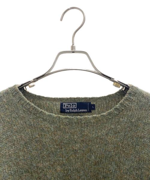 POLO RALPH LAUREN（ポロ・ラルフローレン）POLO RALPH LAUREN (ポロ・ラルフローレン) 厚手ニット グリーン サイズ:Lの古着・服飾アイテム