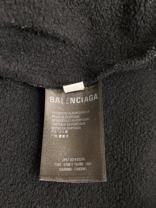 BALENCIAGA（バレンシアガ）BALENCIAGA (バレンシアガ) PARIS 40 RUE DE SEVRESプリントフーディ ブラック サイズ:XSの古着・服飾アイテム