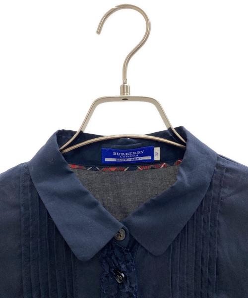 BURBERRY BLUE LABEL（バーバリー ブルー レーベル）BURBERRY BLUE LABEL (バーバリー ブルー レーベル) 長袖シャツ ネイビー サイズ:38の古着・服飾アイテム