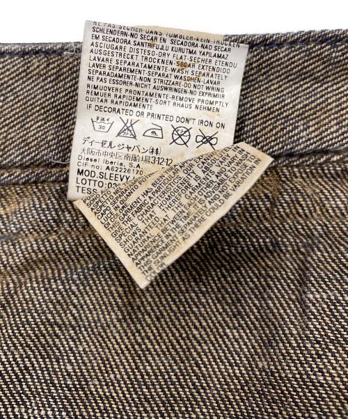 DIESEL（ディーゼル）DIESEL (ディーゼル) デニムパンツ ブラウン×インディゴ サイズ:W27の古着・服飾アイテム