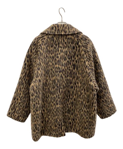 ticca（ティッカ）ticca (ティッカ) シャギーピーコート ブラック×ブラウン サイズ:Freeの古着・服飾アイテム