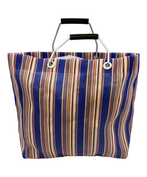 MARNI（マルニ）MARNI (マルニ) ストライプバッグ ミニ ピンク×ブルーの古着・服飾アイテム