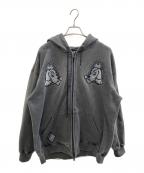 GALFYガルフィー）の古着「ジップパーカー」｜グレー