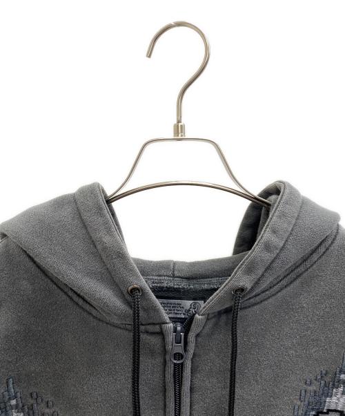 GALFY（ガルフィー）GALFY (ガルフィー) ジップパーカー グレー サイズ:Lの古着・服飾アイテム